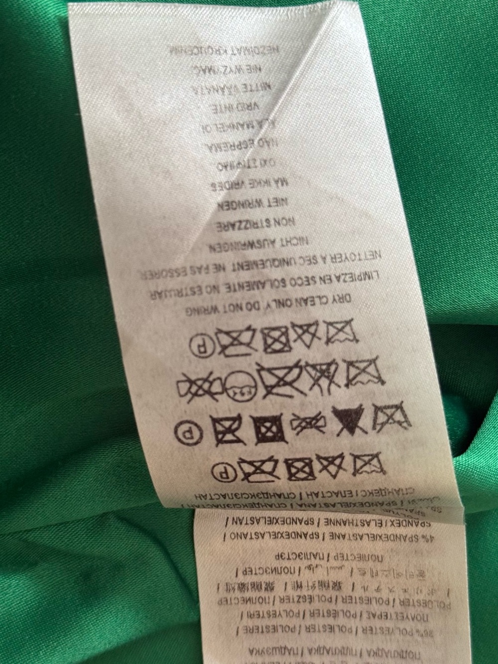 Marciano Emerald Green High-Waist Pencil Skirt Double Zipper size 4 - Picture 10 of 10